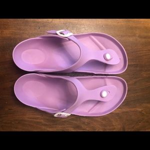 Lilac purple Birkenstock Gizah sandals 38